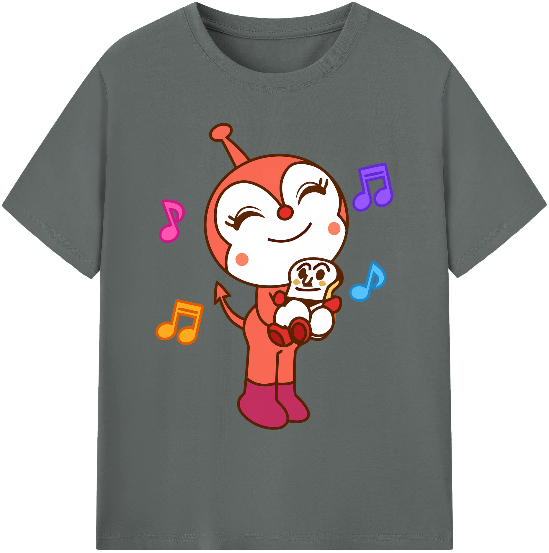 （画像用） アンパンマン Anpanman 綿100％ メンズ半袖Tシャツ｜肌触りやわらか＆通気性